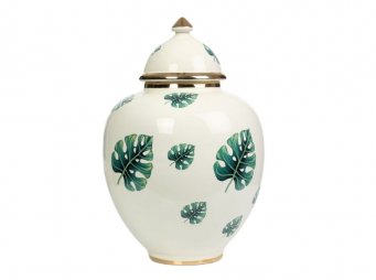 AK.NRH0085 JUMBO AH KP YEL GOLD YAPRAK DESENL 38 CM